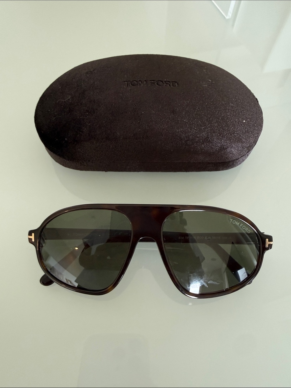 Tom Ford Dark Tortoise Frame pilot Sunglasses